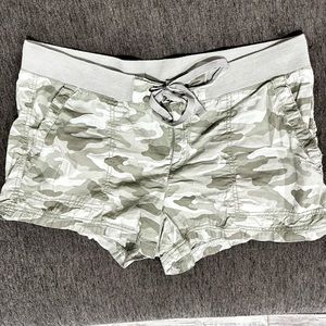 Camo print shorts